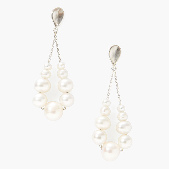 ミセススタイルブック秋冬号掲載 ホワイトパール ティアドロップ ピアス ピアス Chan Luu 公式オンラインショップ