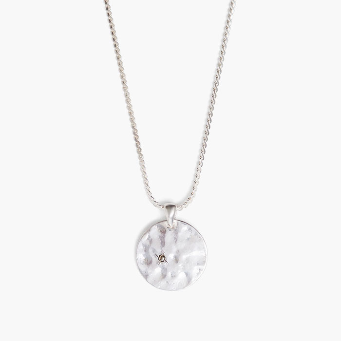 【SALE】シャンパンダイヤモンド シルバーコイン ネックレス ネックレス CHAN LUU 公式オンラインショップ